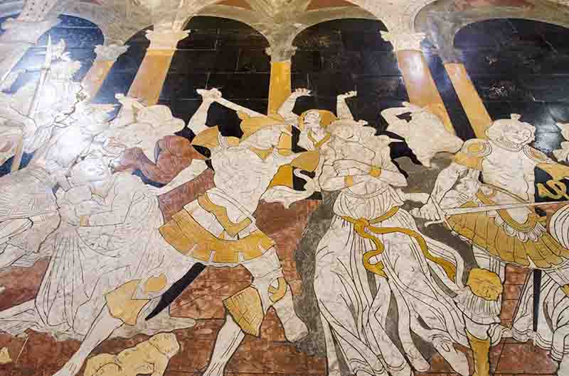 53 - Italia - Siena - catedral - interior - mosaico